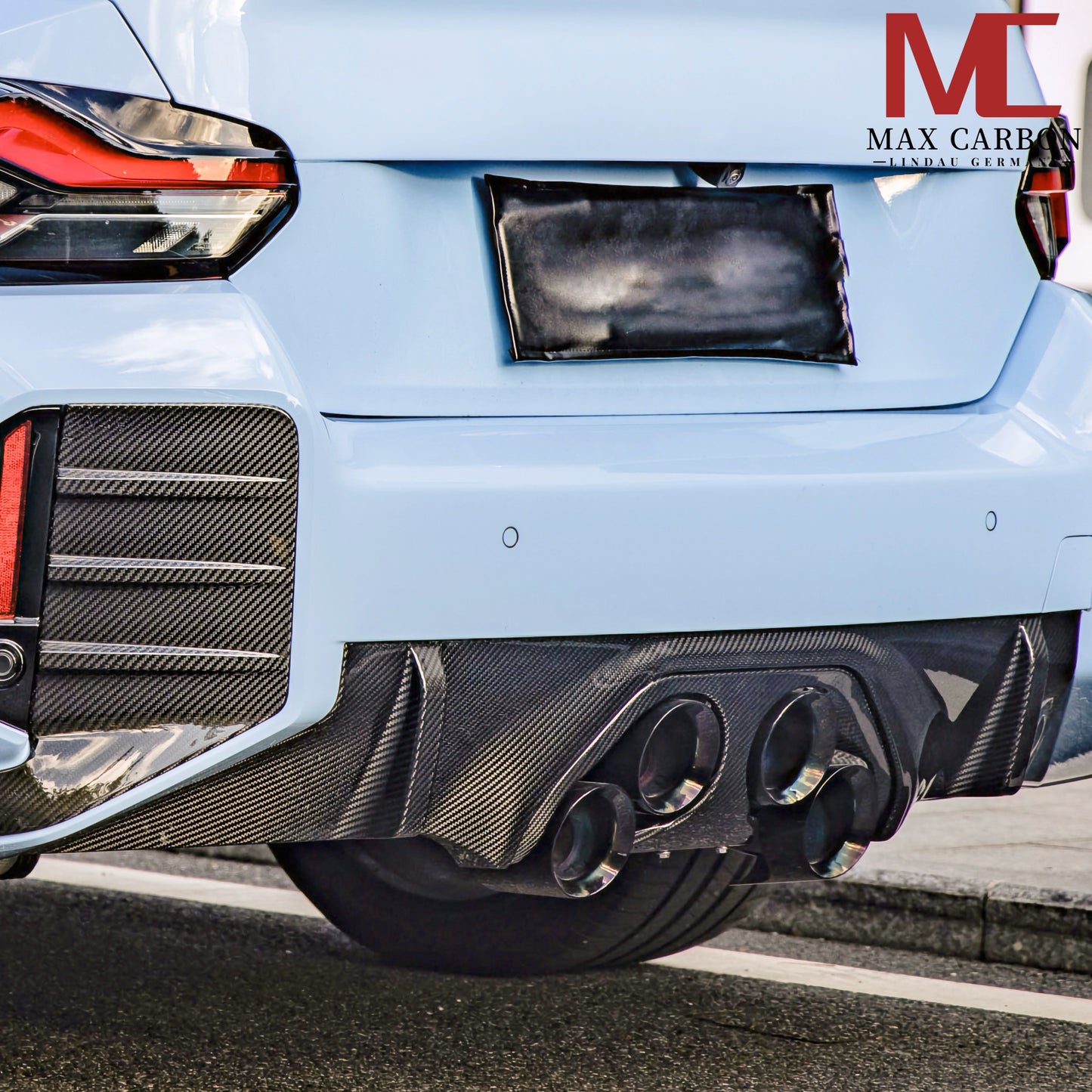 Diffuseur arrière et garniture centrale MAX CARBON PERFORMANCE pour BMW M2 G87 incl.