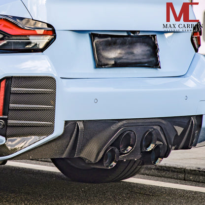 Diffuseur arrière et garniture centrale MAX CARBON PERFORMANCE pour BMW M2 G87 incl.