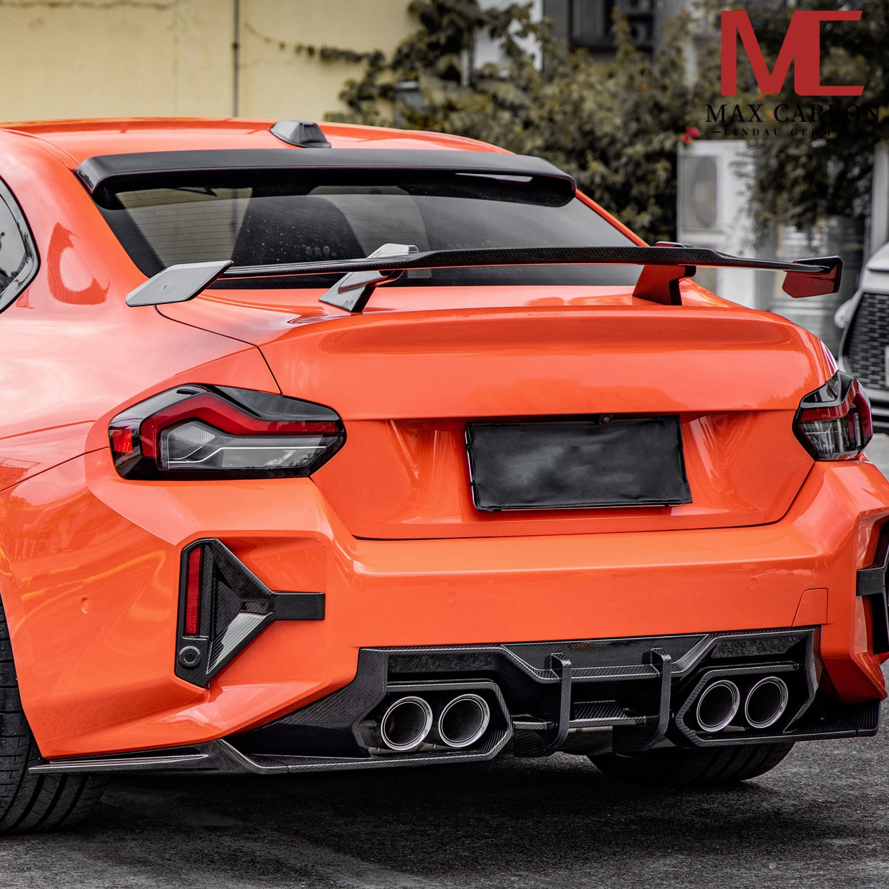 Aileron de toit MAX CARBON Performance en complément pour BMW G87 M2 G42 série 2 