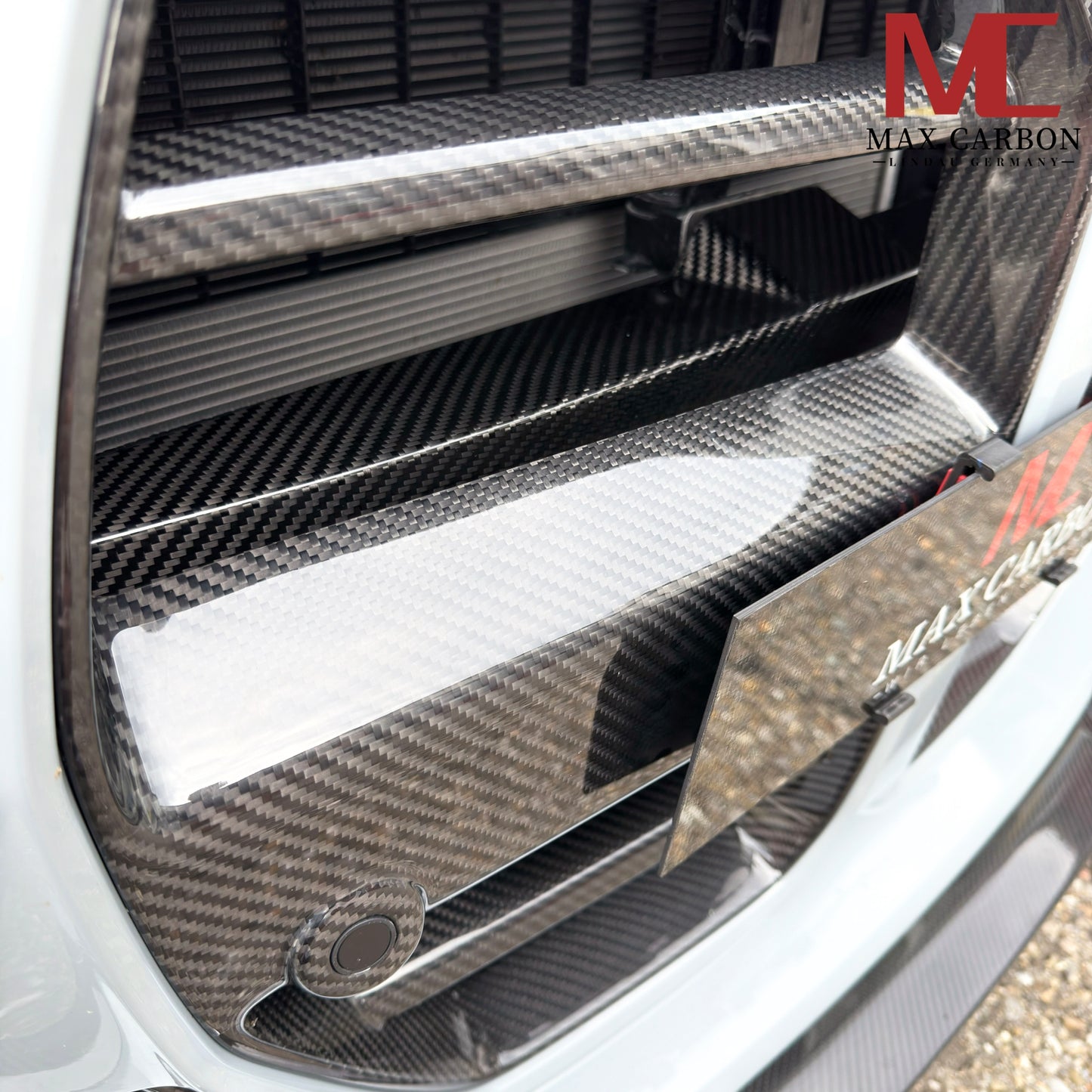 MAX CARBON Peformance véritable carbone sec Karbon véritable couverture de calandre en carbone pour BMW G87 G80 G81 G82 G83 M3 M4 M2 