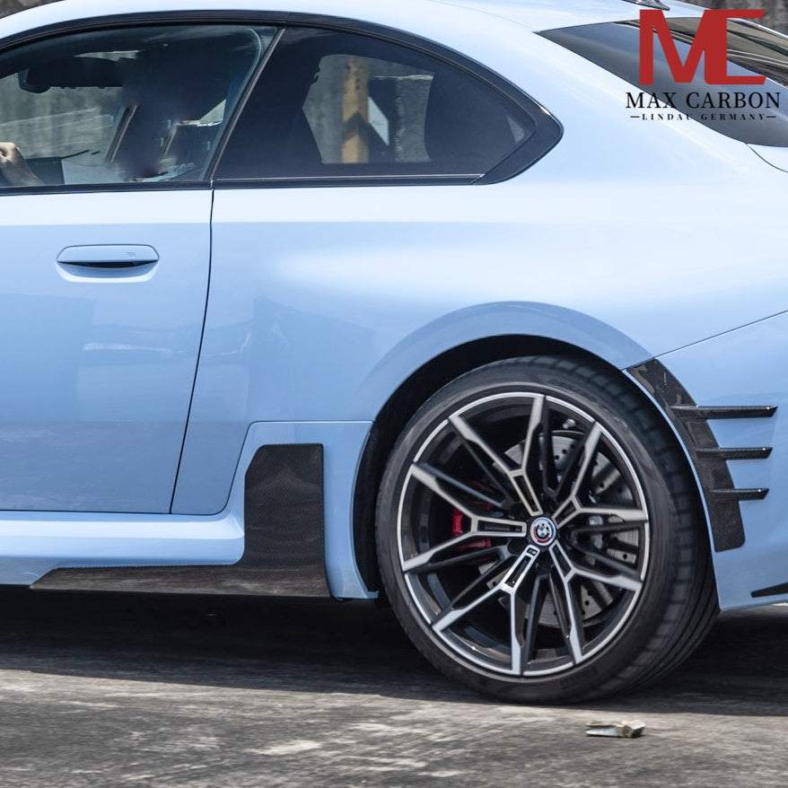 MAX CARBON Dry Carbon Voll Karbon Seiten Schweller side skirt passend für BMW M2 G87 inkl. LCI