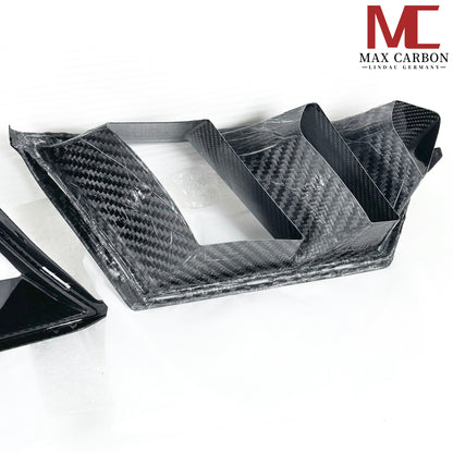 MAX CARBON Dry Carbon Prepreg Performance 2 Gitter Lufteinlass Ersatz für BMW M3 M4 G80 G81 G82 G83