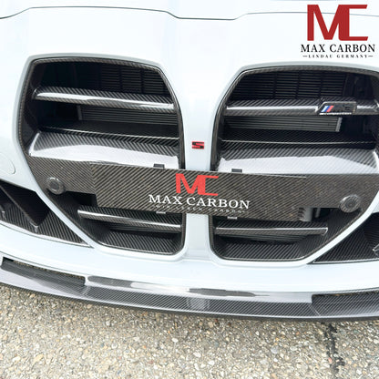 MAX CARBON Peformance véritable carbone sec Karbon véritable couverture de calandre en carbone pour BMW G87 G80 G81 G82 G83 M3 M4 M2 