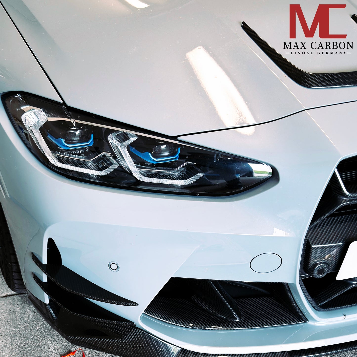 MAX CARBON Performance Aero Flick Dry Carbone Préimprégné pour BMW M3 G80 G81 M4 G82 G83 V2