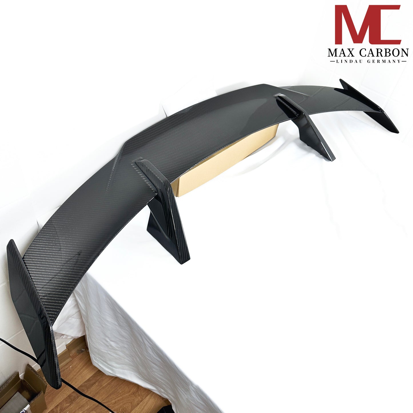 MAX CARBON Performance Dry Carbon Heckspoiler Heckflügel durchströmt für BMW G22 4er G82 M4 G80 M3 M2 G87