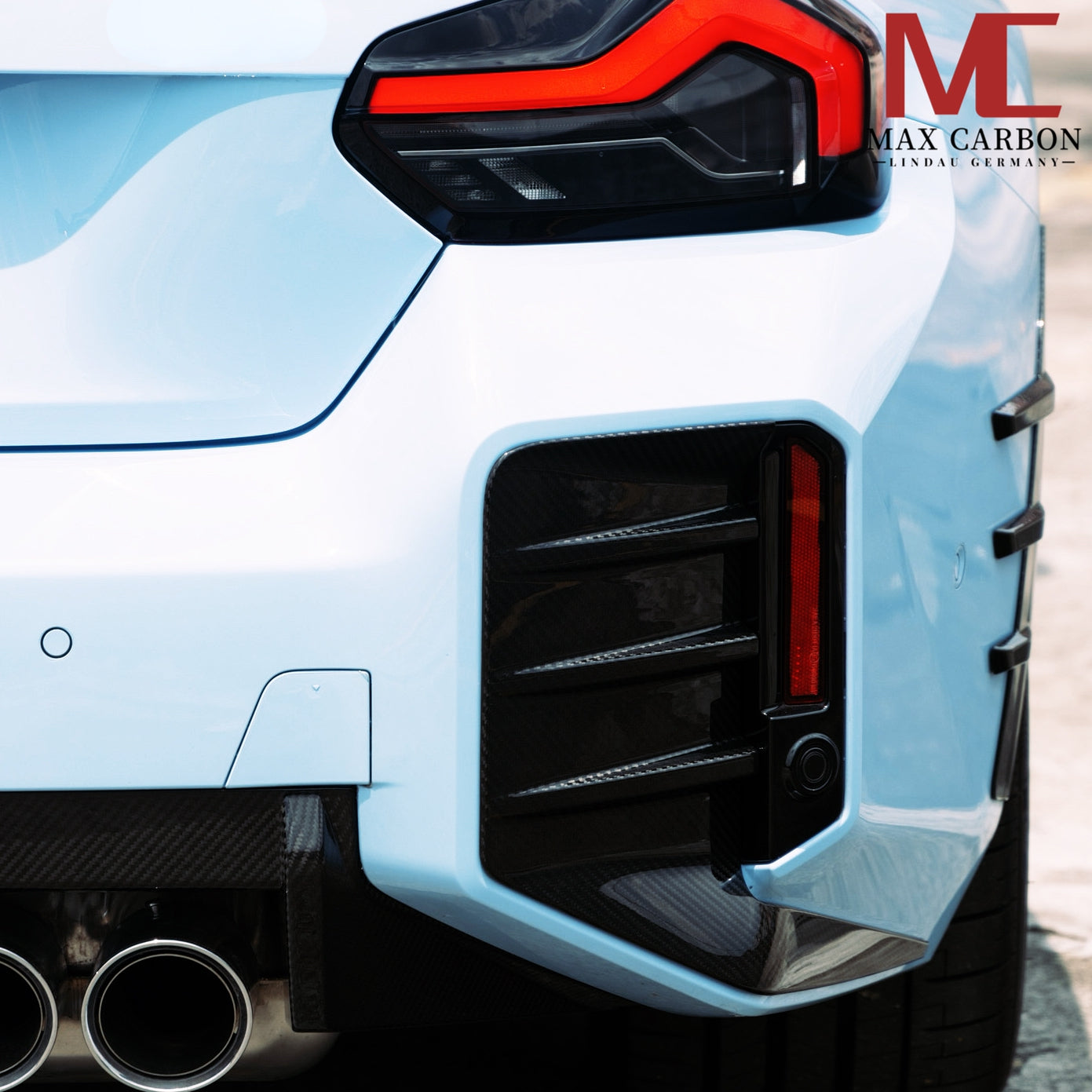 MAX CARBON Performance Autocollant de fixation arrière pour seuil arrière pour BMW G87 M2 