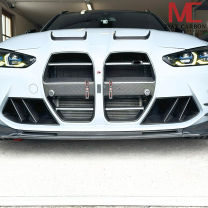 MAX CARBON Dry Carbon Prepreg Performance 2 Gitter Lufteinlass Ersatz für BMW M3 M4 G80 G81 G82 G83