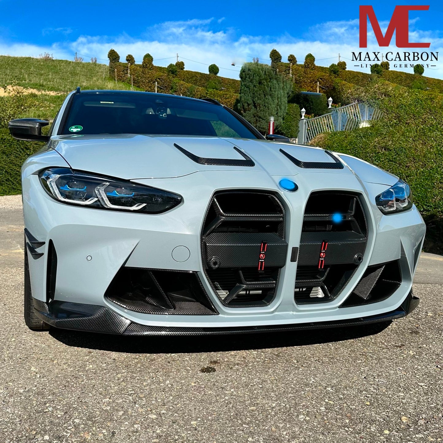 MC MAX CARBON Dry Carbnm ensemble de lèvre avant de fixation avant construction légère pour BMW G80 G81 G82 G83 M3 M4