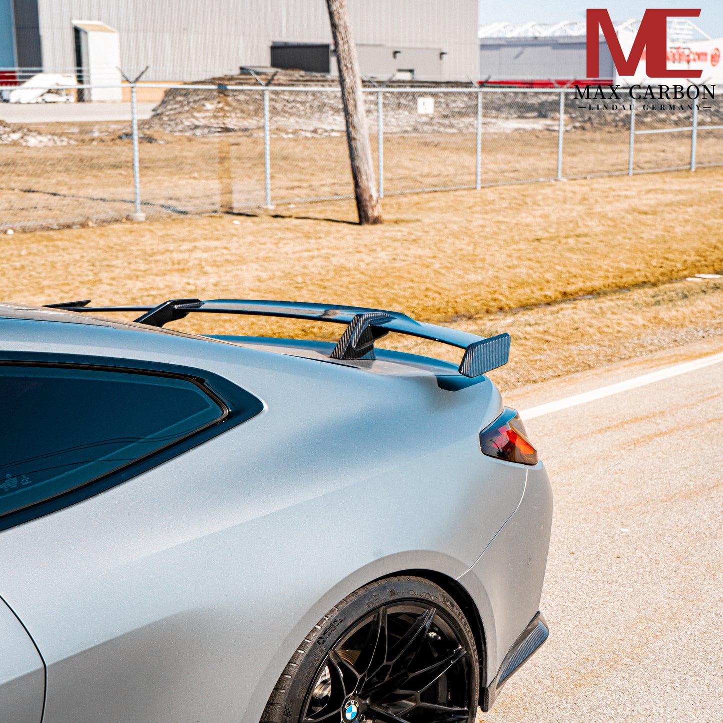 MAX CARBON Performance Dry Carbon Heckspoiler Heckflügel durchströmt für BMW G22 4er G82 M4 G80 M3 M2 G87