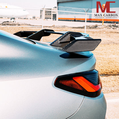 MAX CARBON Performance Dry Carbon Heckspoiler Heckflügel durchströmt für BMW G22 4er G82 M4 G80 M3 M2 G87