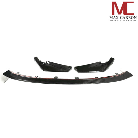 Jeu de lèvre avant de fixation avant MAX CARBON Performance DRY CARBON pour BMW G80 G81 G82 G83 M3 M4 CSL 