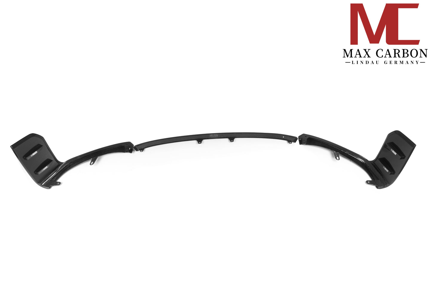 MAX CARBON Performance Ensemble de 3 pièces de fixation avant en carbone sec véritable pour BMW M2 G87