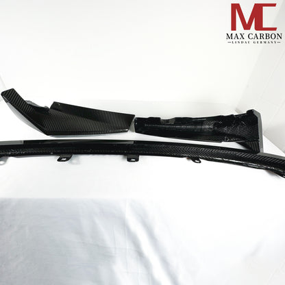 Jeu de lèvre avant de fixation avant MAX CARBON Performance DRY CARBON pour BMW G80 G81 G82 G83 M3 M4 CSL 