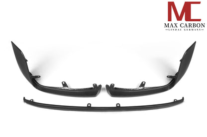 MAX CARBON Performance Ensemble de 3 pièces de fixation avant en carbone sec véritable pour BMW M2 G87