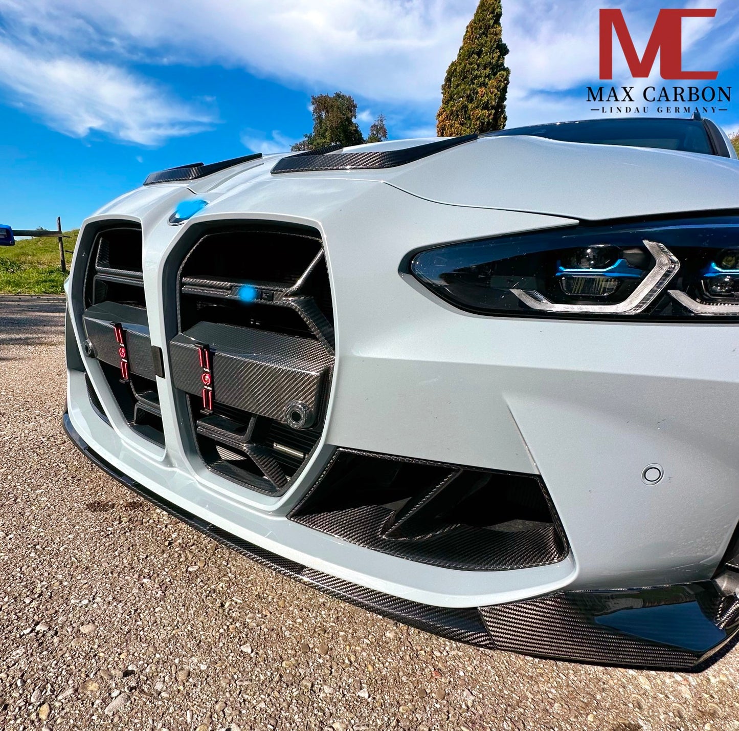 MC MAX CARBON Dry Carbnm ensemble de lèvre avant de fixation avant construction légère pour BMW G80 G81 G82 G83 M3 M4