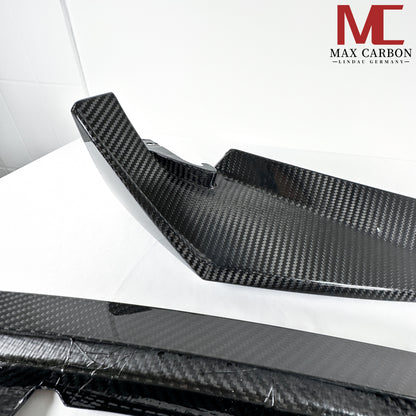 Jeu de lèvre avant de fixation avant MAX CARBON Performance DRY CARBON pour BMW G80 G81 G82 G83 M3 M4 CSL 