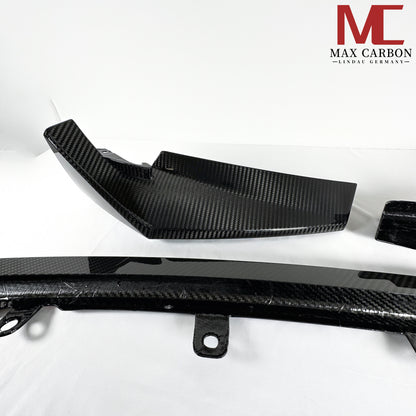 Jeu de lèvre avant de fixation avant MAX CARBON Performance DRY CARBON pour BMW G80 G81 G82 G83 M3 M4 CSL 