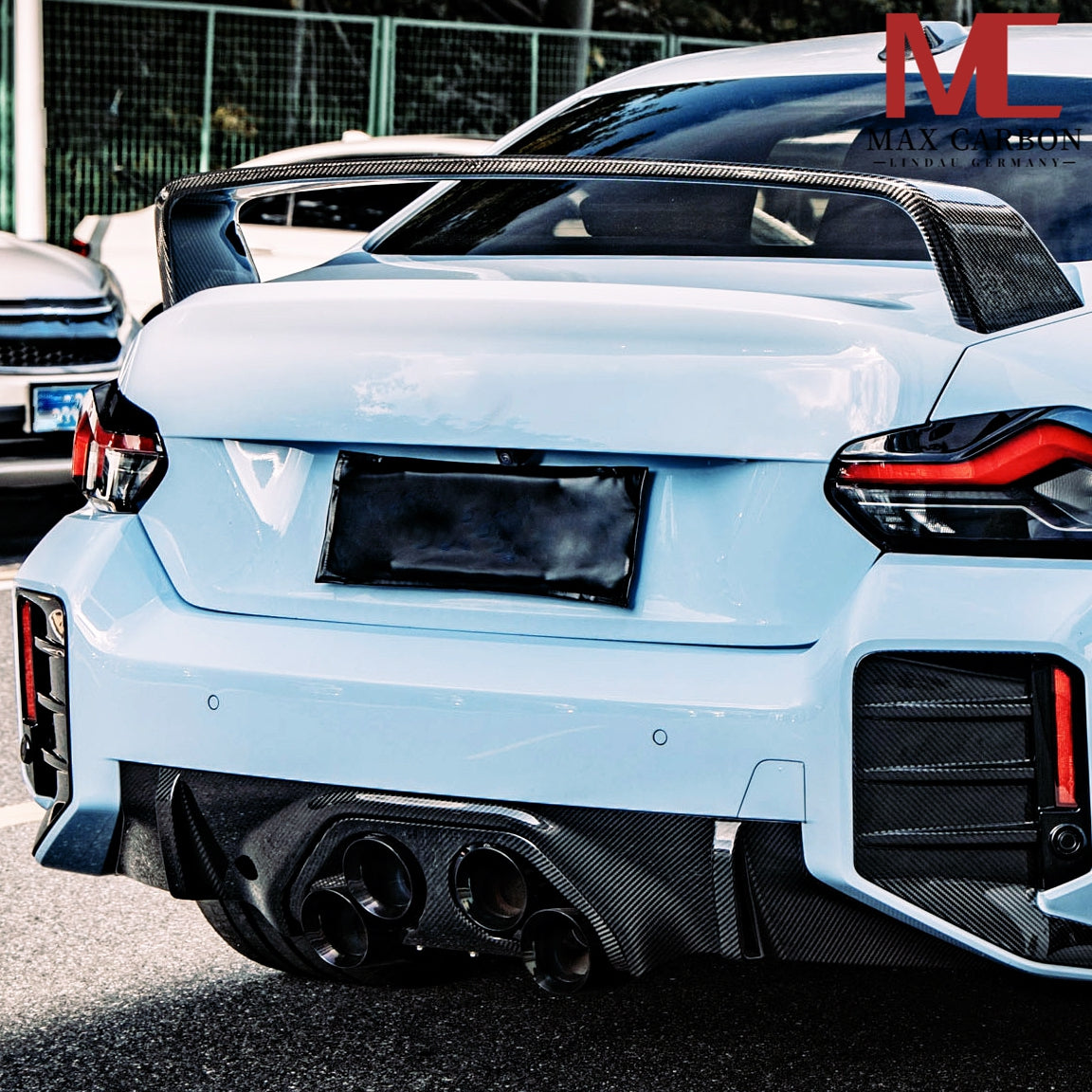 Diffuseur arrière et garniture centrale MAX CARBON PERFORMANCE pour BMW M2 G87 incl.