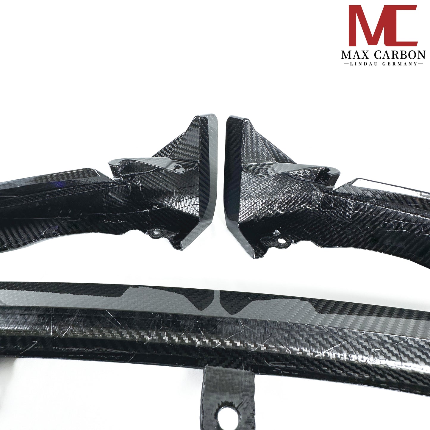 Jeu de lèvre avant de fixation avant MAX CARBON Performance DRY CARBON pour BMW G80 G81 G82 G83 M3 M4 CSL 