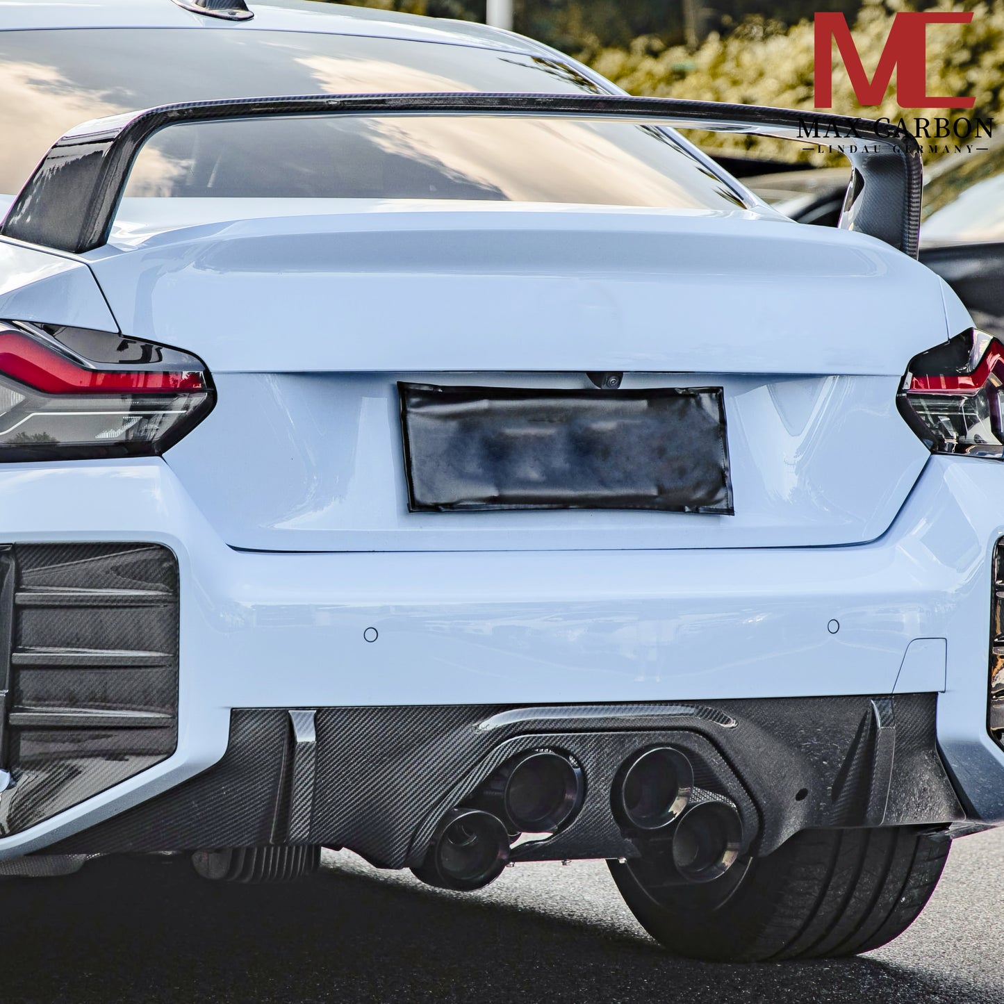 Diffuseur arrière et garniture centrale MAX CARBON PERFORMANCE pour BMW M2 G87 incl.