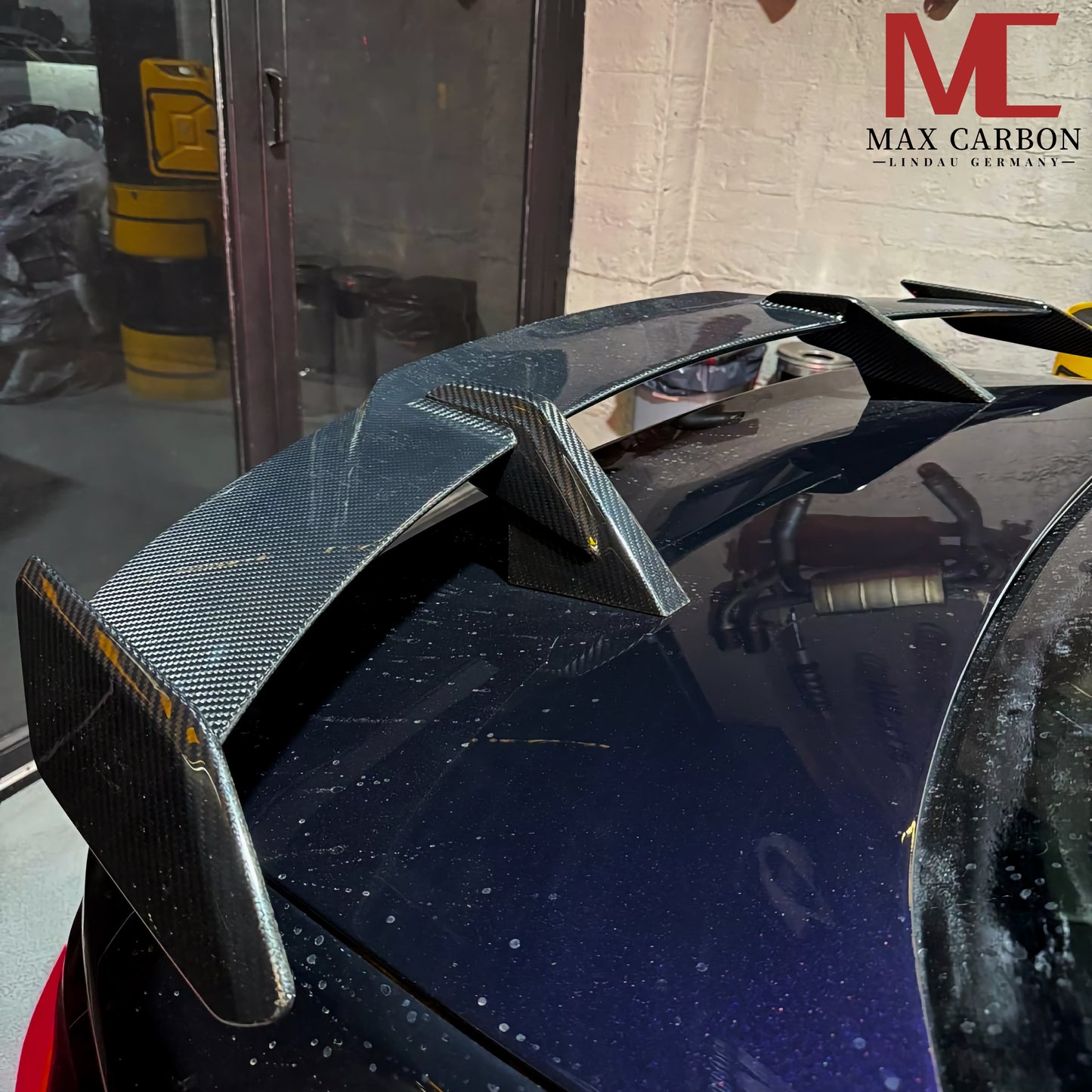 MAX CARBON Performance Dry Carbon Heckspoiler Heckflügel durchströmt für BMW G22 4er G82 M4 G80 M3 M2 G87