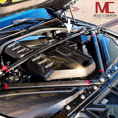 MAX CARBON Performance Batterie Abdeckung im Motorraum für BMW G80 G81 M3 G82 G83 M4 M2 G87