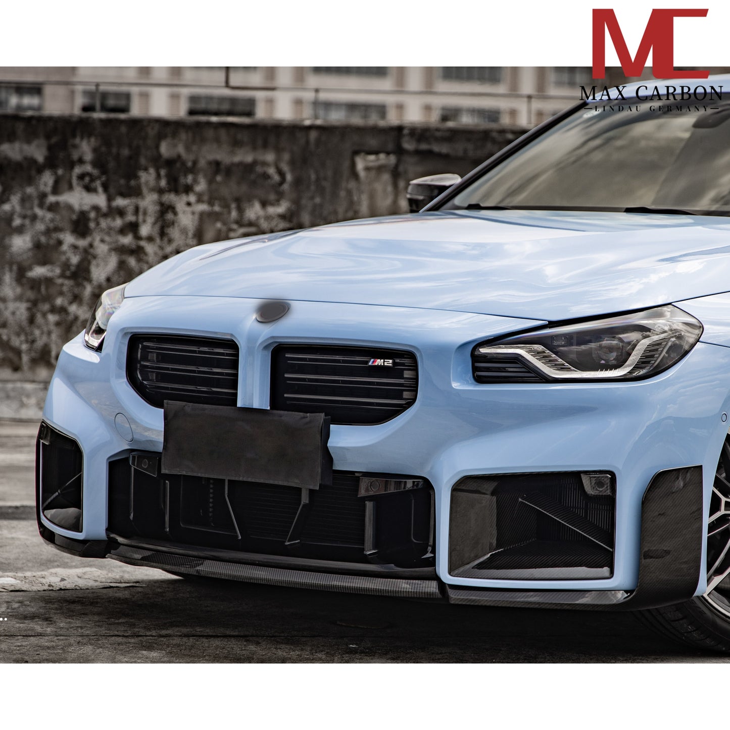 MAX CARBON Performance Real Carbon Dry Carbon Front Bumper Air Intakes for BMW M2 G87