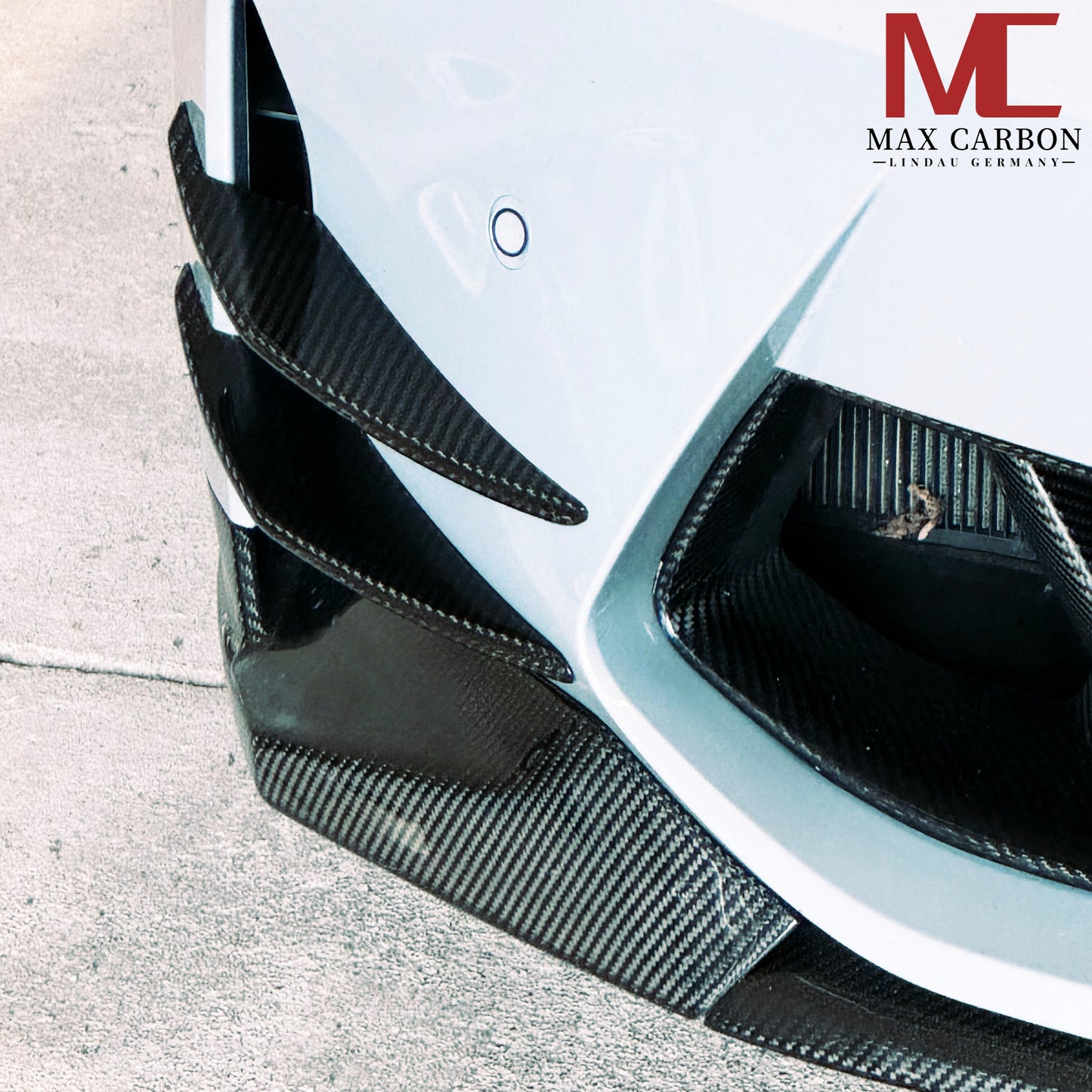 MAX CARBON Performance Aero Flick Dry Carbone Préimprégné pour BMW M3 G80 G81 M4 G82 G83 V2