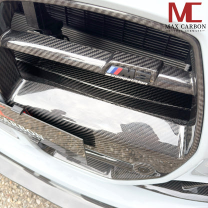 MAX CARBON Peformance véritable carbone sec Karbon véritable couverture de calandre en carbone pour BMW G87 G80 G81 G82 G83 M3 M4 M2 