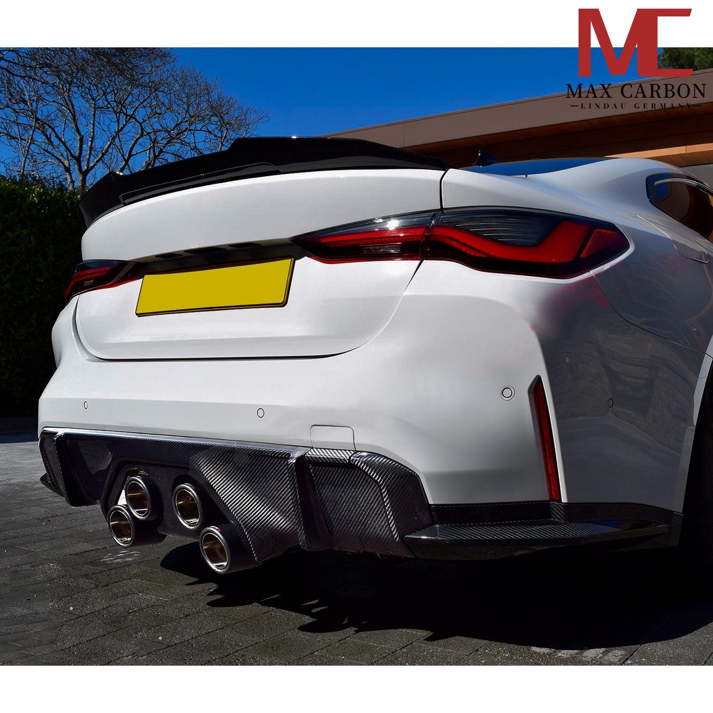 Diffuseur arrière et garniture centrale MAX CARBON PERFORMANCE pour BMW M3 G80 G81 M4 G82 G83 