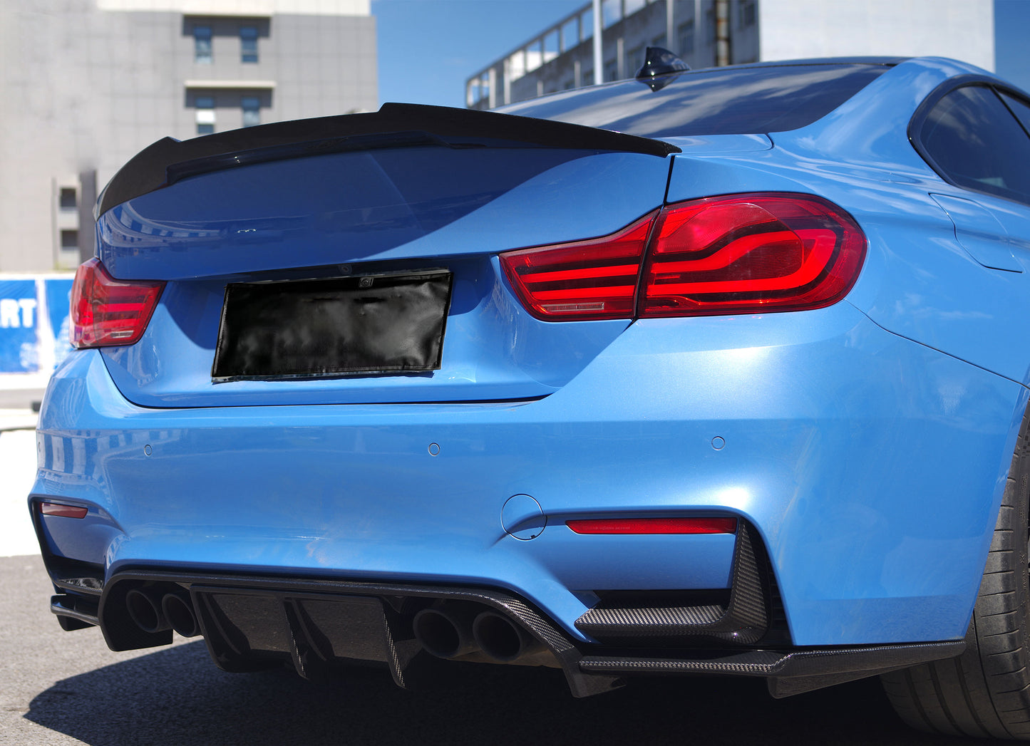 MAX CARBON Performance ensemble de couvercles de fixation de spoiler inférieur arrière pour BMW M3 F80 M4 F82 F83