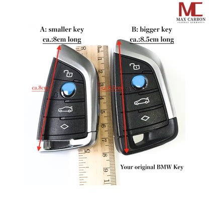 MAX CARBON Premium Schlüssel Cover Hülle für BMW F40 F44 F48 F39 F48 G20 G21 G22 G23 G26 G80 G81 G82 G83 G87 G30 G31 G32 G01 G02