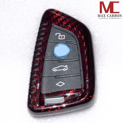 MAX CARBON Premium Schlüssel Cover Hülle für BMW F40 F44 F48 F39 F48 G20 G21 G22 G23 G26 G80 G81 G82 G83 G87 G30 G31 G32 G01 G02