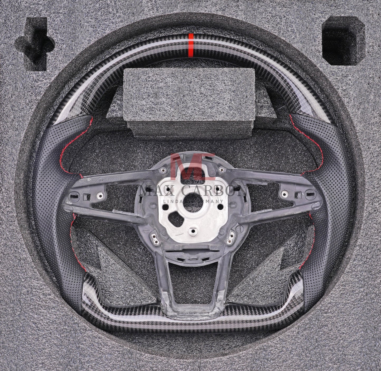 MC MAX CARBON Performance Dry Carbon High Gloss Steering Wheel Replacement for Audi R8 4S