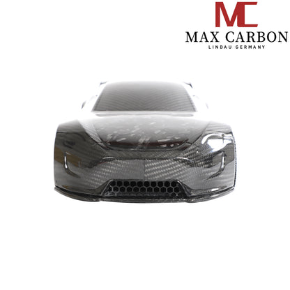 MAX CARBON Lifestyle Véritable carbone Forgé Carbone Hybride Modèle de voiture en carbone sec Préimprégné 1:18 Modèle de voiture de sport