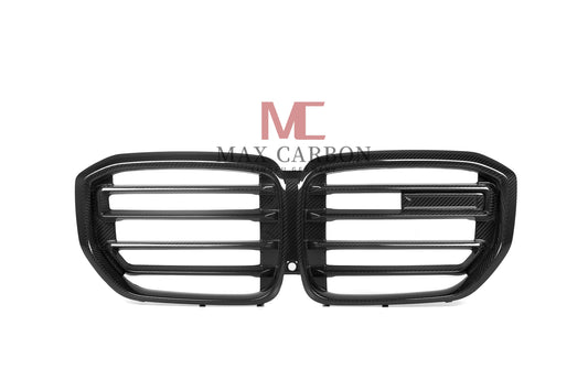 MC MAX CARBON Carbone Sec Performance Calandre Décorative Calandre Remplacement pour BMW X5 G05 X5M F95 LCI 