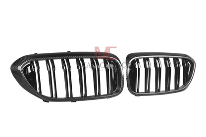 MC MAX CARBON Dry Carbon Performance Ziergitter Kühlergrill Ersatz für BMW M5 F90 vor LCI G30 G31 5er vor LCI
