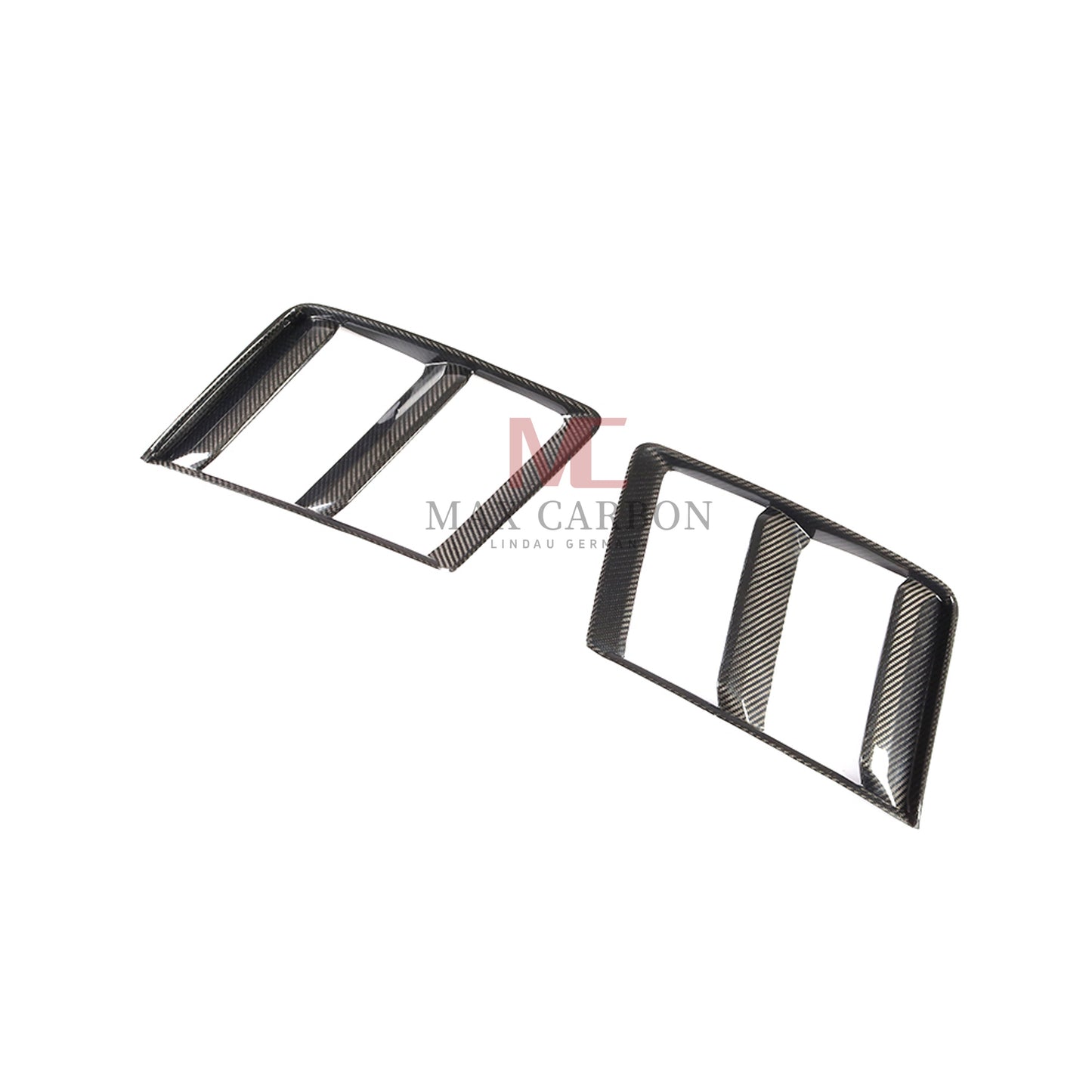 Prises d'air préimprégnées MC MAX CARBON DRY CARBON sur l'avant pour Audi R8 4S avant LCI 