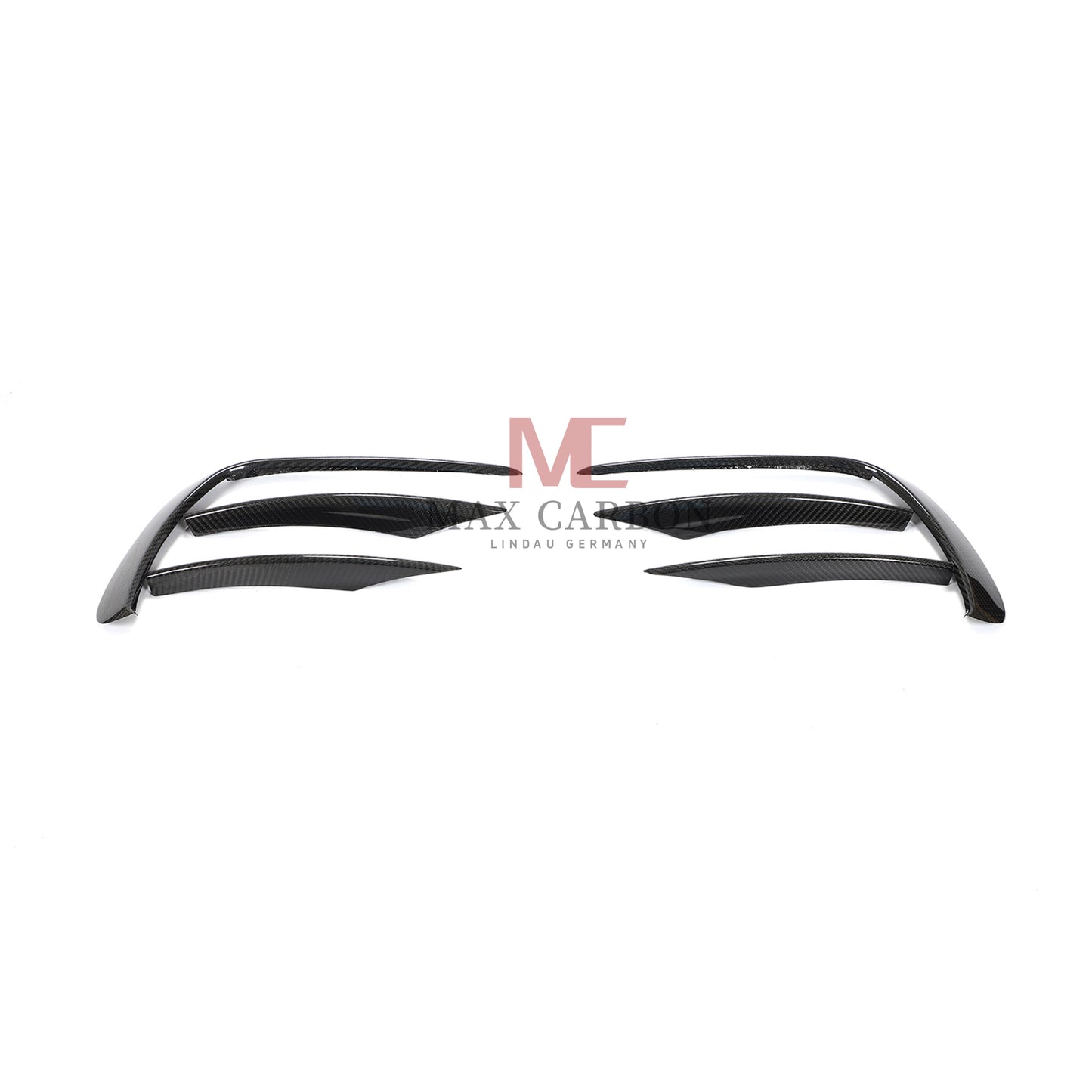 MC Performance 6 pièces Canards de pare-chocs avant en carbone pour Mercedes Benz classe E W213 S213 E300 E350 E400 E450