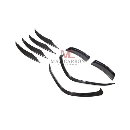 Becquet de lèvre avant à bord détachable MC MAX CARBON Performance pour berline Mercedes Benz classe A W177