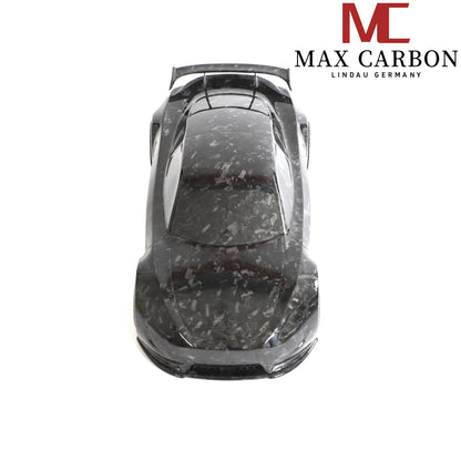 MAX CARBON Lifestyle Véritable carbone Forgé Carbone Hybride Modèle de voiture en carbone sec Préimprégné 1:18 Modèle de voiture de sport