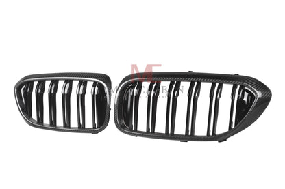 MC MAX CARBON Dry Carbon Performance Ziergitter Kühlergrill Ersatz für BMW M5 F90 vor LCI G30 G31 5er vor LCI