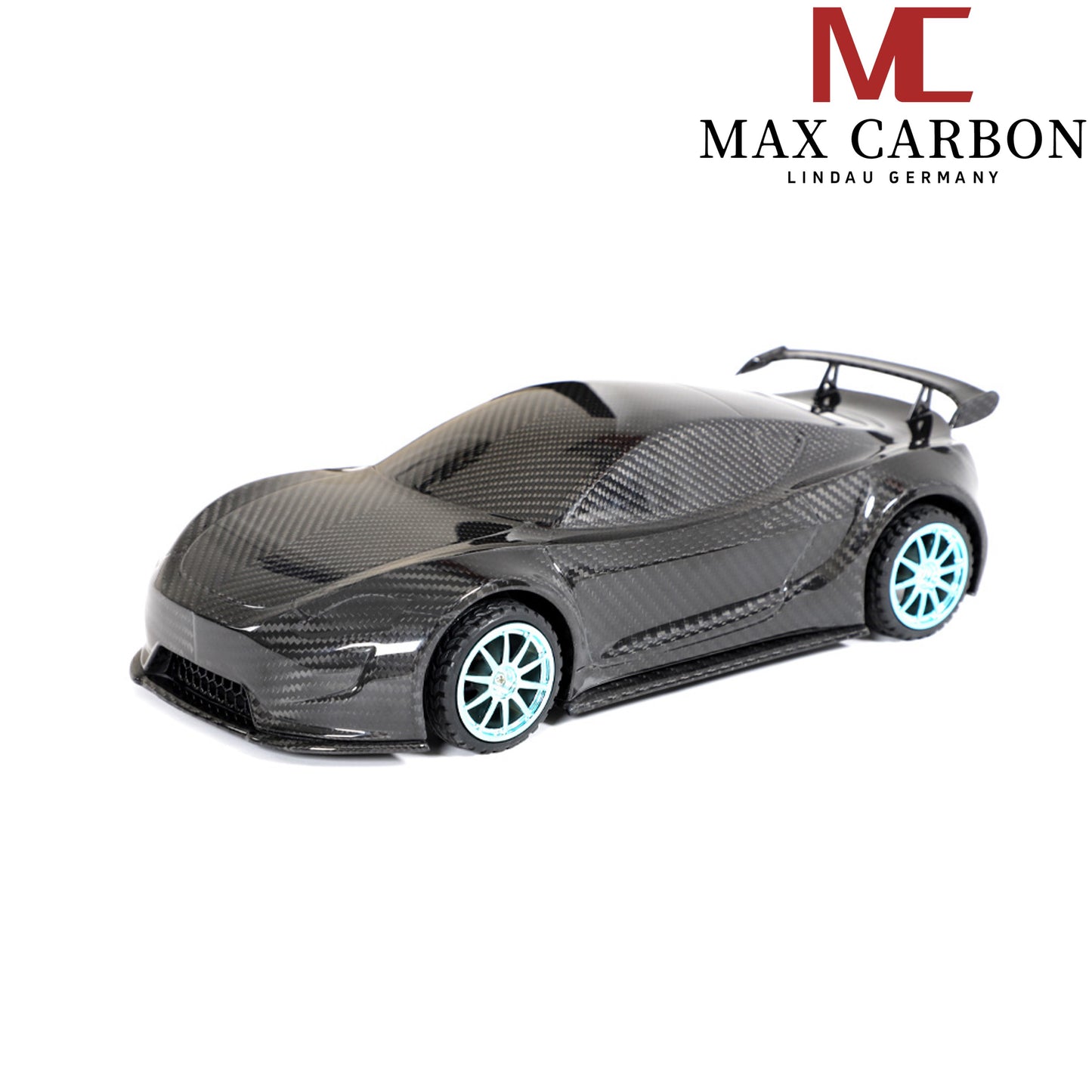 MAX CARBON Lifestyle Véritable carbone Forgé Carbone Hybride Modèle de voiture en carbone sec Préimprégné 1:18 Modèle de voiture de sport