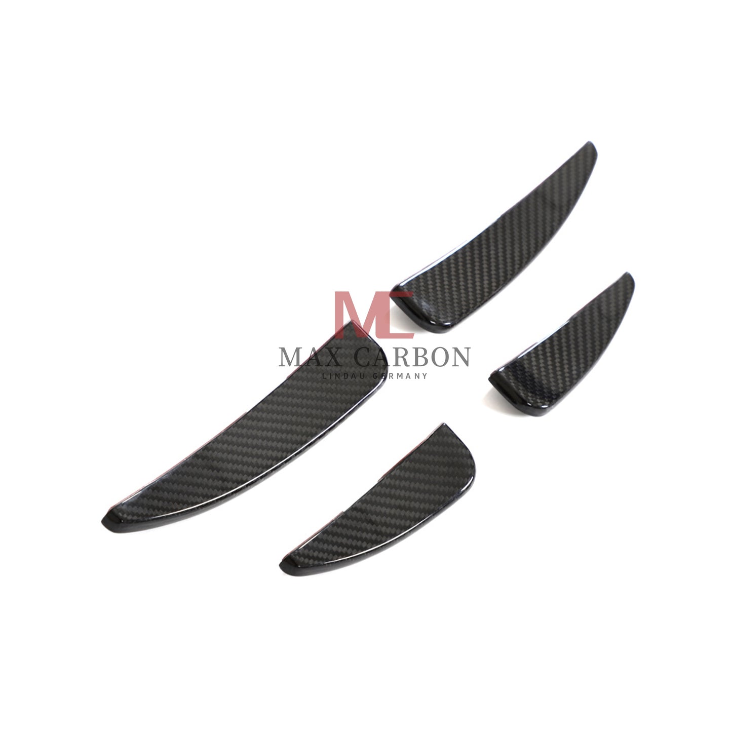 MC MAX CARBON DRY CARBON Performance AERO FLICKER FLAPS Canards suitable for Audi R8 4S 