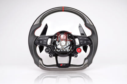 MC MAX CARBON Performance Dry Carbon High Gloss Steering Wheel Replacement for Audi R8 4S