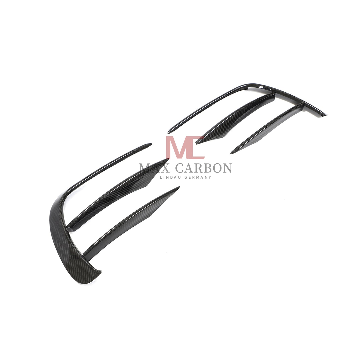 MC Performance 6 pièces Canards de pare-chocs avant en carbone pour Mercedes Benz classe E W213 S213 E300 E350 E400 E450