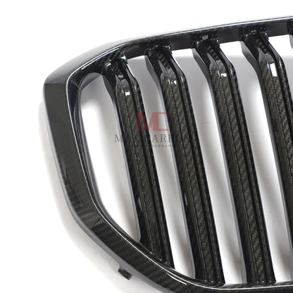 MC MAX CARBON Dry Carbon Performance Ziergitter Kühlergrill Grill Ersatz für BMW X5 X5M G05 F95 vor LCI