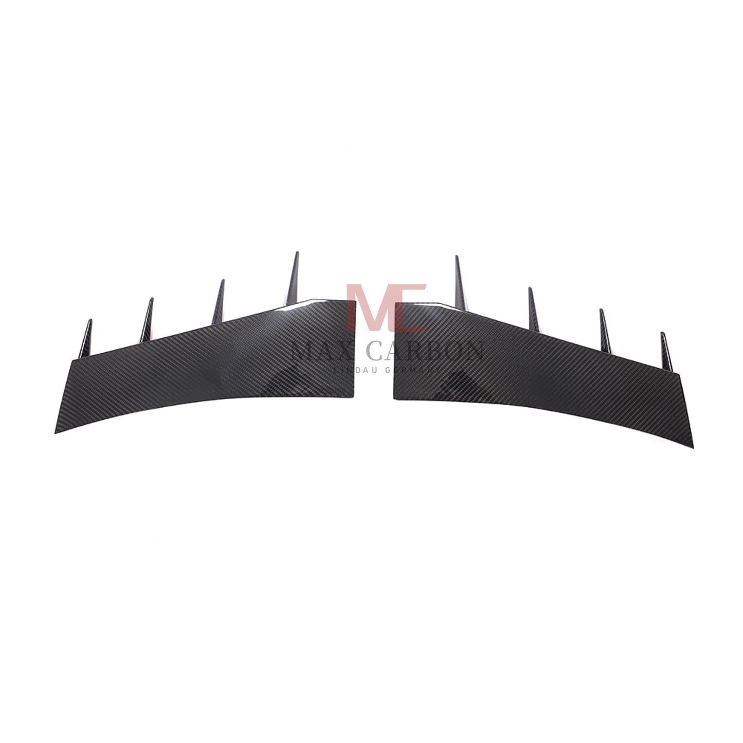 MC MAX CARBON DRY CARBON Prepreg For Audi R8 Carbon Front Bumper Canards AERO FLAPS AUDI R8 4S before LCI 