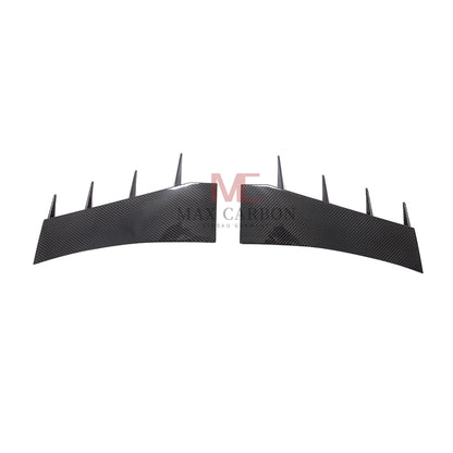 MC MAX CARBON DRY CARBON Prepreg For Audi R8 Carbon Front Bumper Canards AERO FLAPS AUDI R8 4S before LCI 