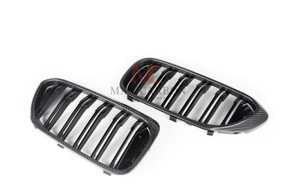 MC MAX CARBON Dry Carbon Performance Ziergitter Kühlergrill Ersatz für BMW M5 F90 vor LCI G30 G31 5er vor LCI